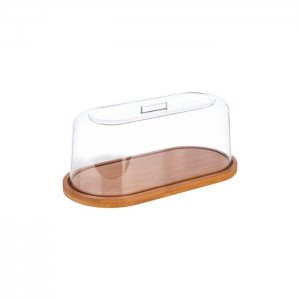 APS Podnos s víkem, dřevo/plast, 28 x 14 cm