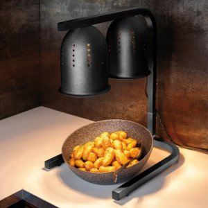 APS Ohřevná lampa dvojitá, černý kov