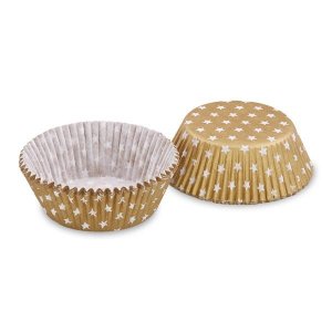 košíčky 50x30 mm/ 40ks hvězdy cukrářské
