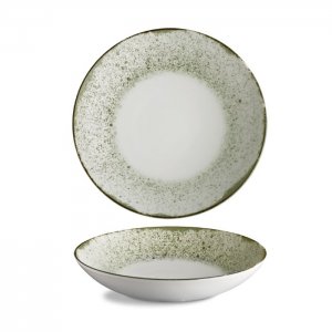 G. Benedikt Polohluboký talíř ISABELLE, 26 cm, dekor Rustic green