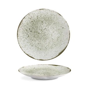 G. Benedikt Mělký talíř coup ISABELLE, 27 cm, dekor Rustic green