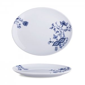G. Benedikt Oválný talíř ISABELLE, 28 cm, dekor Classic blue
