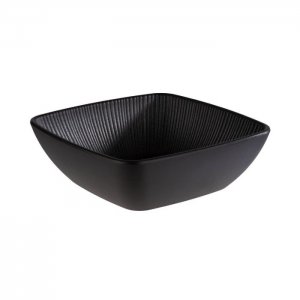 APS Melaminová miska NERO 0,6 l, 16,5 x 16,5 x 5,5 cm, černá