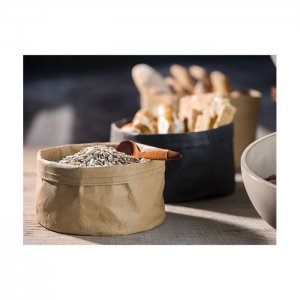 APS košík na pečivo "PAPERBAG" kulatý pr.17 cm, hnědý