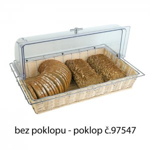 APS Koš na pečivo 53 x 32,5 x 8 cm polyratanový