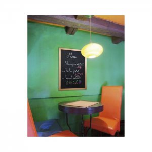 Securit Nástěnná popisovací tabule WOODY 40x60cm barva dub s popisovačem