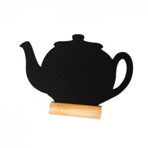 Securit Popisovací tabule stolní s dřevěným stojánkem a  popisovačem, TEAPOT