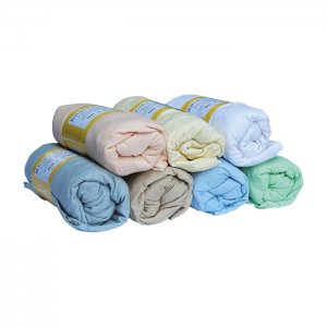 Prostěradlo JERSEY COMFORT, 90 x 200 x 22 cm, zelené, s gumou, 180g/m2, 100% bavlna