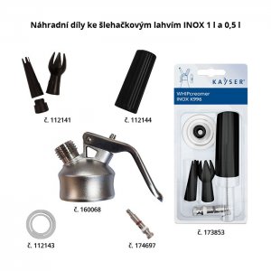 Kayser Sada náhradních dílů pro lahve na šlehačku Inox Creamer