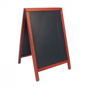 Popisovací tabule nabídková DELUXE DUPLO 85 x 55 cm, barva mahagon Securit