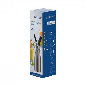 Kayser Šlehačková láhev 0,5 l INOX celonerezová
