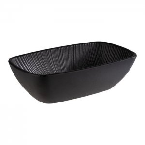 APS Melaminová miska NERO 17,6 x 10,8 cm, černá