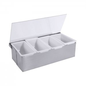 SVING box 4-dílný s víkem na ingredience 30,5x14,5x9cm