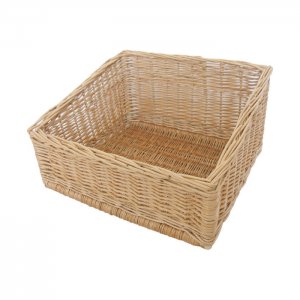 Pultový koš 45 x 40 x 15 / 25 cm proutěný