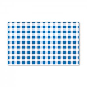 Papír nepromastitelný na snack - motiv modré káro, 42 x 25 cm, 500 ks