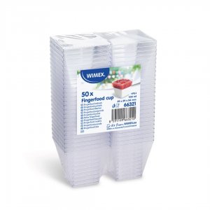 Hranatý kelímek Finger food 100ml / 50ks