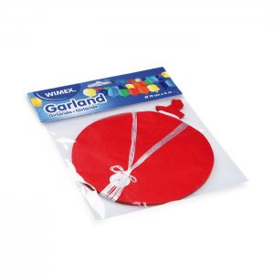 Papírová girlanda Balónky, 4 m, průměr 20 cm