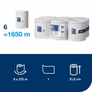 Tork Tork papírová utěrka v roli se středovým odvíjením 1-vr., 19 cm / 275 m, M2, bílá