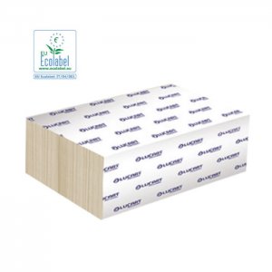 Lucart Professional Papírové ručníky ZZ EcoNatural 2-vr.,  3000 ks (22,5 x 24 cm)
