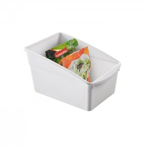 Univerzální organizér, bílý plast - 18,5 x 26 x 15 cm