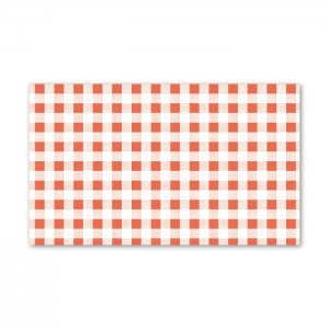 Papír nepromastitelný na snack - motiv červené káro, 42 x 25 cm, 500 ks