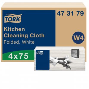 Tork Utěrky na čištění IMPACT, W4, bílé, no wowen, 35,5 x 41,5 cm, 75 ks