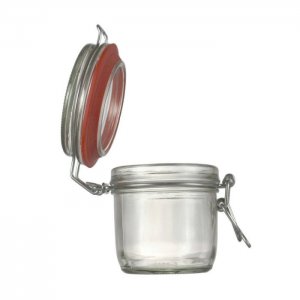 Sklenice Patent 255 ml, čirá s uzávěrem