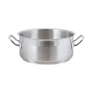 SVING Nízký nerezový kastrol PROFI 5 l, 24 cm