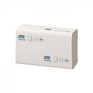 Tork Papírové ručníky Universal, 2vrstvé, H2, 237 útržků, 21,2 x 25,5 cm