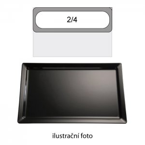 APS Melaminový podnos PURE GN 2/4, černý