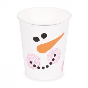 kelímek papírový Sněhulák 280ml M / 50ks (pr. 80mm)