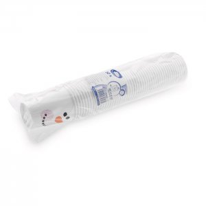 kelímek papírový Sněhulák 280ml M / 50ks (pr. 80mm)