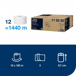 Tork Toaletní papír JUMBO MINI Premium 3vrstvý, návin 120 m, bílý