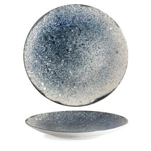 G. Benedikt Mělký talíř coup ISABELLE, dekor Rustic navy blue, 30 cm, K0021