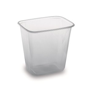 Hranatá průhledná miska 0,5 l, 100 ks, PP