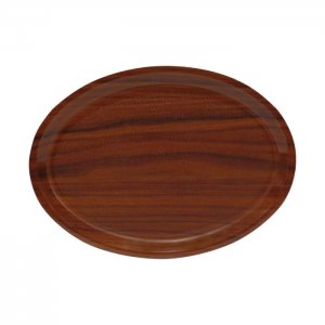 Oválný podnos 21 x 29 cm protiskluzový Midas wolnut