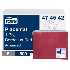 Tork Papírové prostírání 31 x 42 cm / 500 ks, 1-vrstvé, bordó