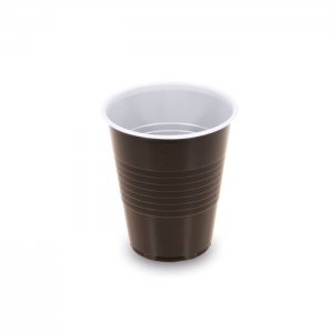 kelímek 150ml / 100ks automatový hnědo/bílý (PS)