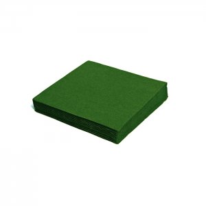 Papírové ubrousky 33 x 33 cm, 1-vr., zelené, 100 ks