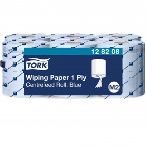 Tork Papírová utěrka v roli, 1vrstvá, modrá, M2, 19 cm / 320 m