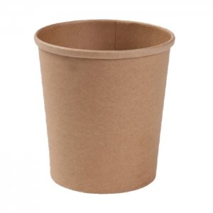 SVING Papírová miska KRAFT kyblíček, 450 / 470 ml, hnědá, 50 ks