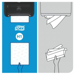 Tork Papírové ručníky Tork Matic Advancedv roli, 2vr., H1, 19 cm / 150 m, 600 útržků, zelené