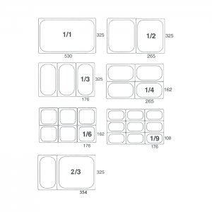 SVING Gastronádoba z nerezu GN1/6 - 150 mm, bez držadel, plná.