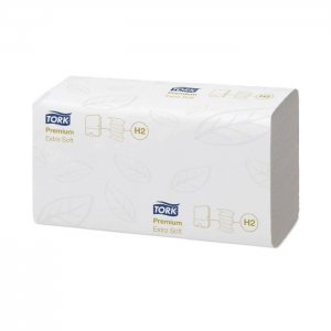 Tork Papírové ručníky Tork Xpress extra jemné Multifold Premium 2-vr. H2, 100 útr., 21,2  x 34 cm