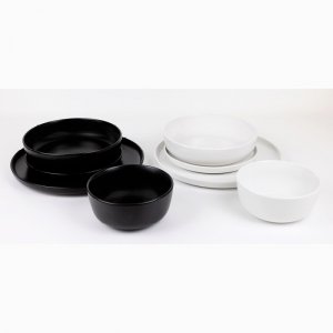 SVING Miska FUTURE BLACK 14 cm, černý porcelán