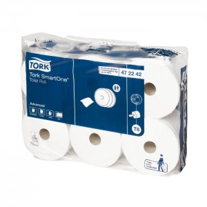 Tork Toaletní papír v roli SmartOne 2vrstvý, návin 207 m, bílý.